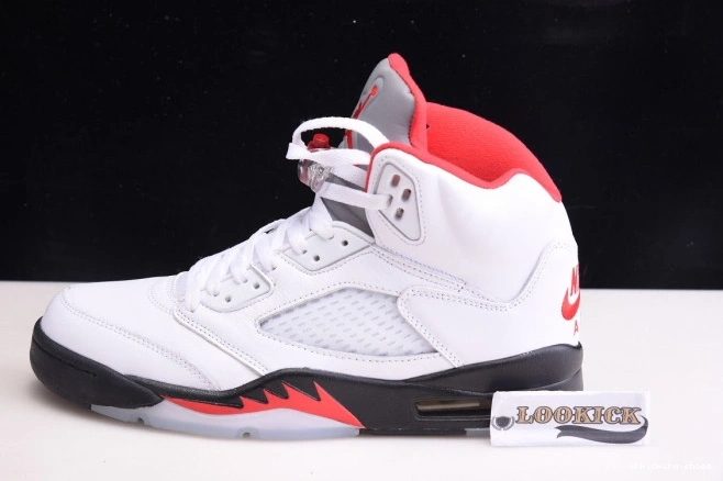 Cheap DA1911-102 5 Jordan Silver Red Air Fire (2020) Retro Tongue 0728